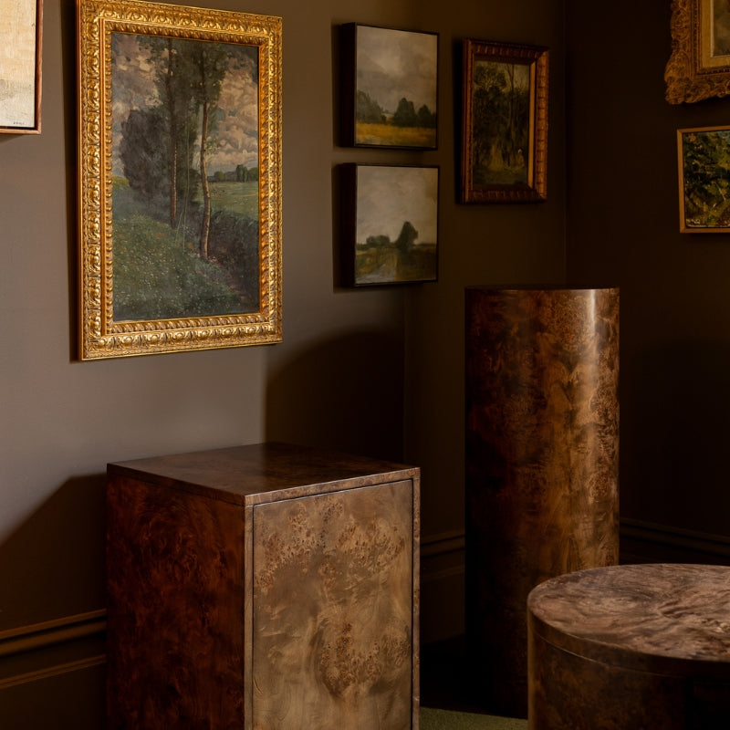 Vernier Leaner Side Table Tabac