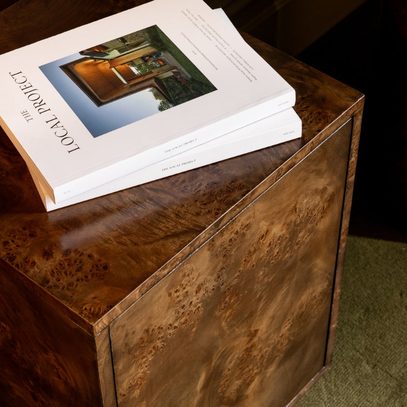 Vernier Leaner Side Table Tabac
