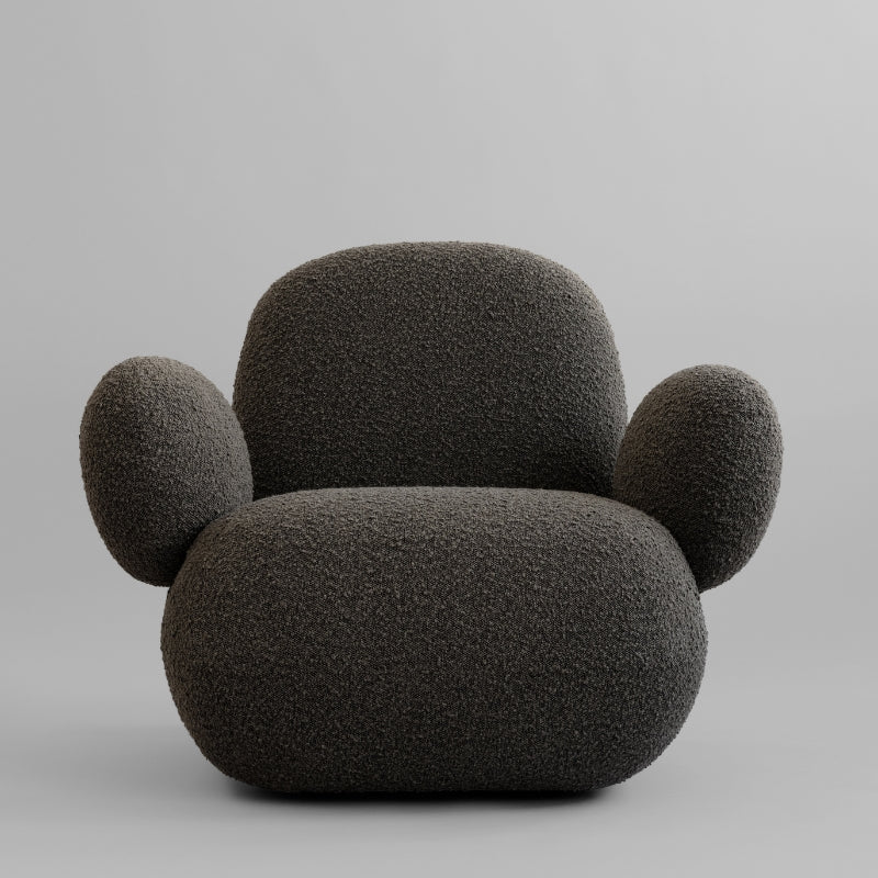 Toe Armchair Flat - Deep Taupe