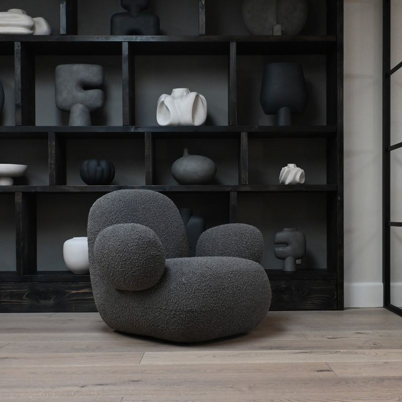 Toe Armchair Flat - Deep Taupe