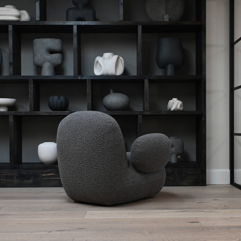 Toe Armchair Flat - Deep Taupe