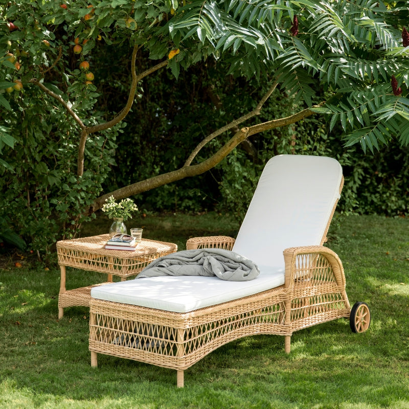 Daisy Exterior Sunlounger - Natural