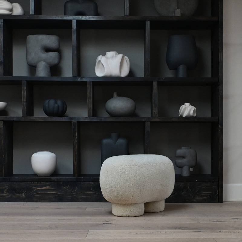 Big Foot Bench Ottoman - Sandshell (Sheepskin)