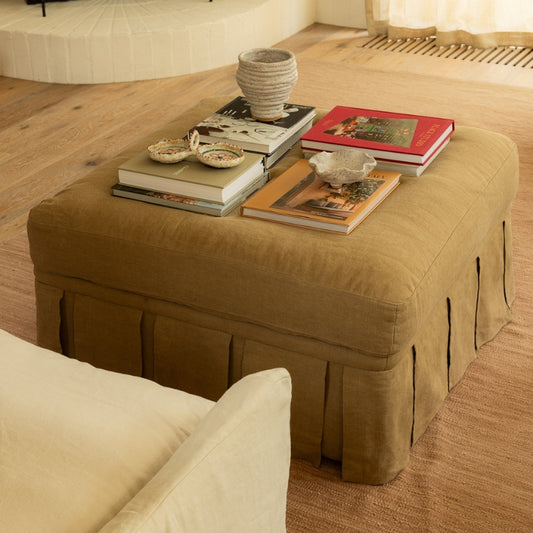 Nora Ottoman Large Caramel