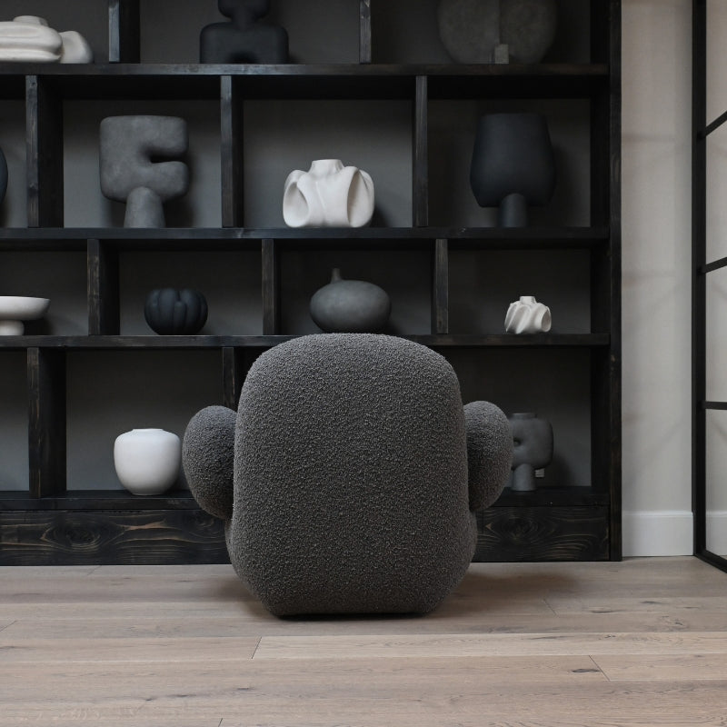 Toe Armchair Flat - Deep Taupe