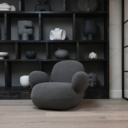 Toe Armchair Flat - Deep Taupe