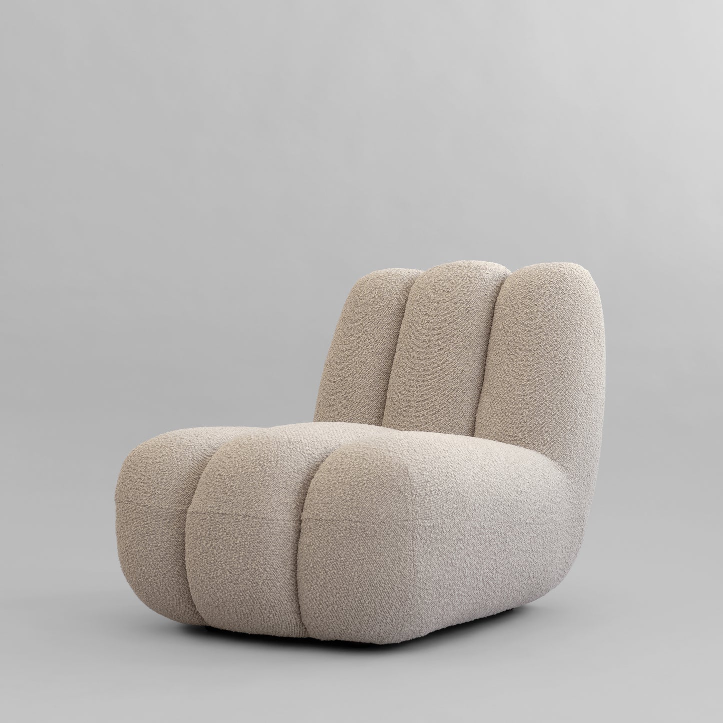 Toe Chair Bouclé Smoke Sand