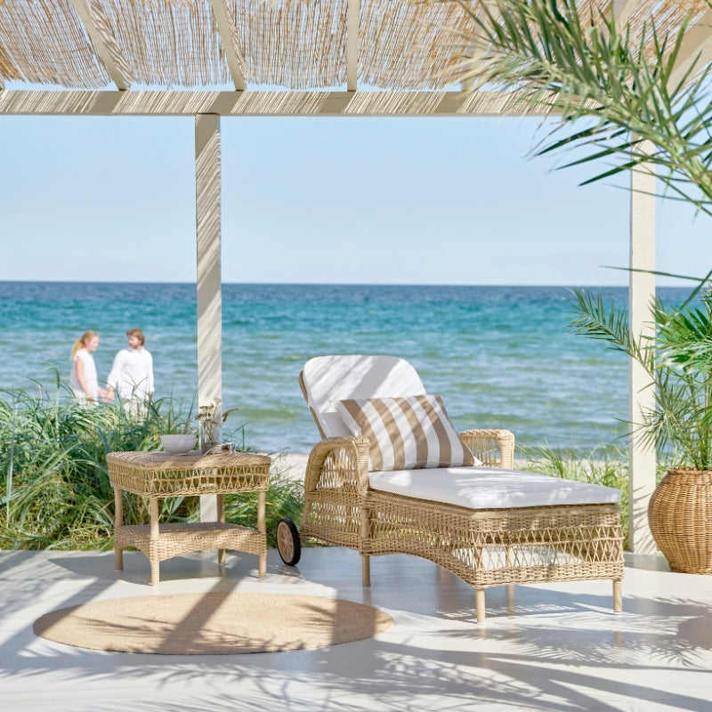 Daisy Exterior Sunlounger - Natural