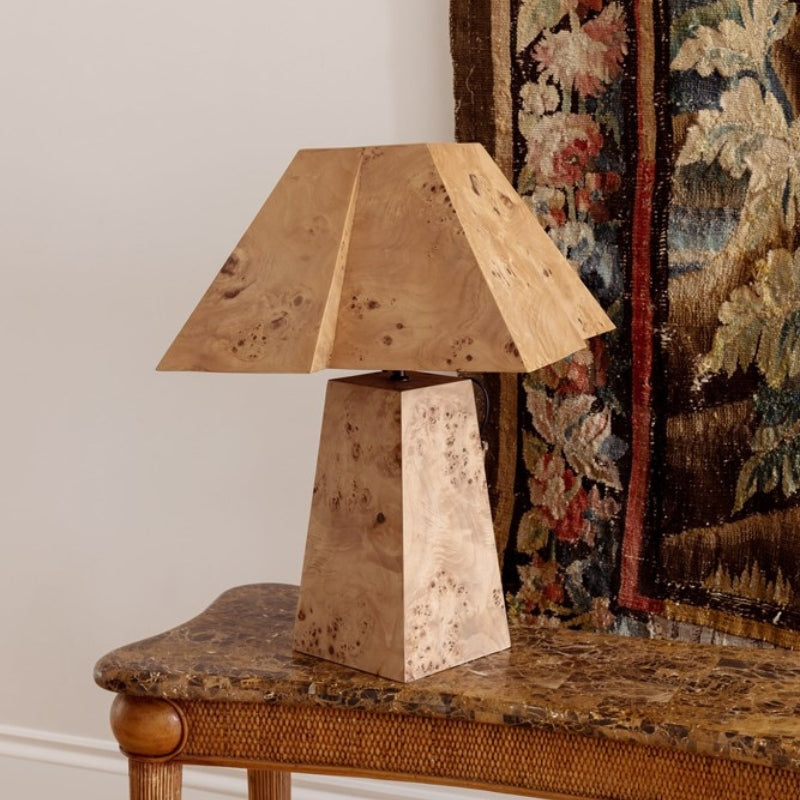 Bohan Table Lamp Burlwood