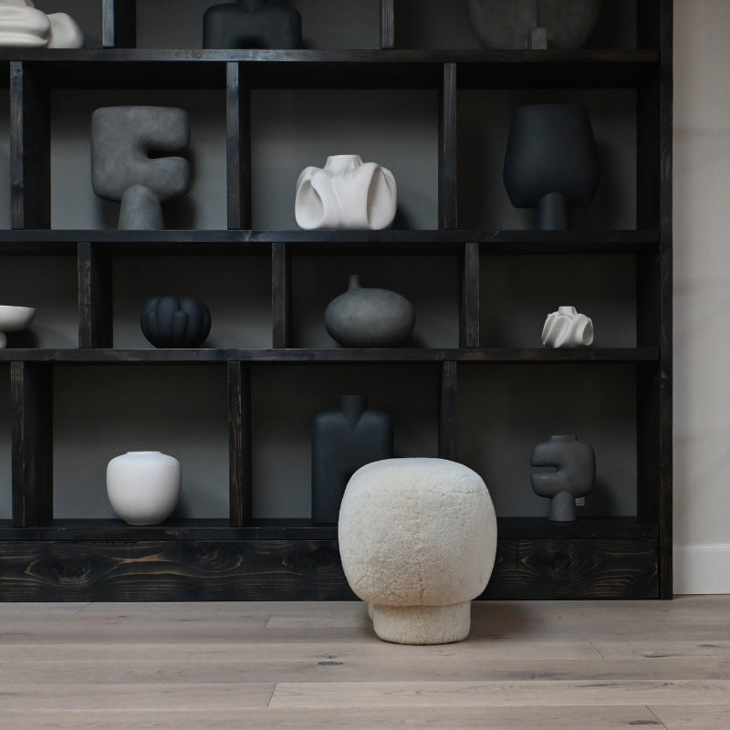 Big Foot Bench Ottoman - Sandshell (Sheepskin)