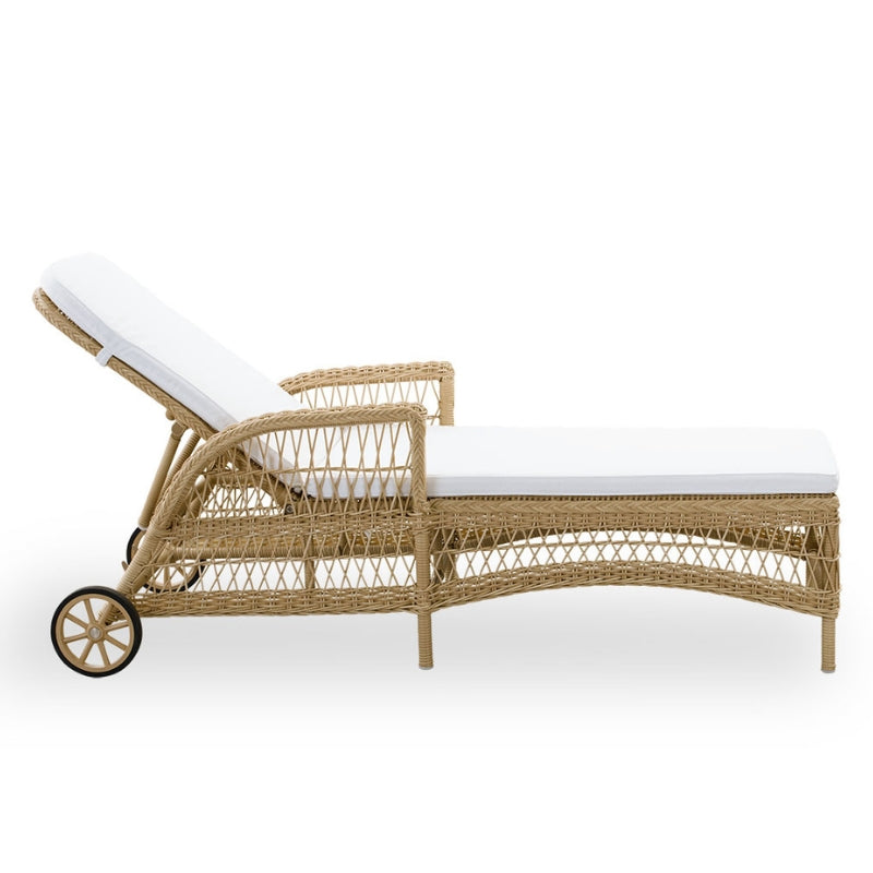 Daisy Exterior Sunlounger - Natural