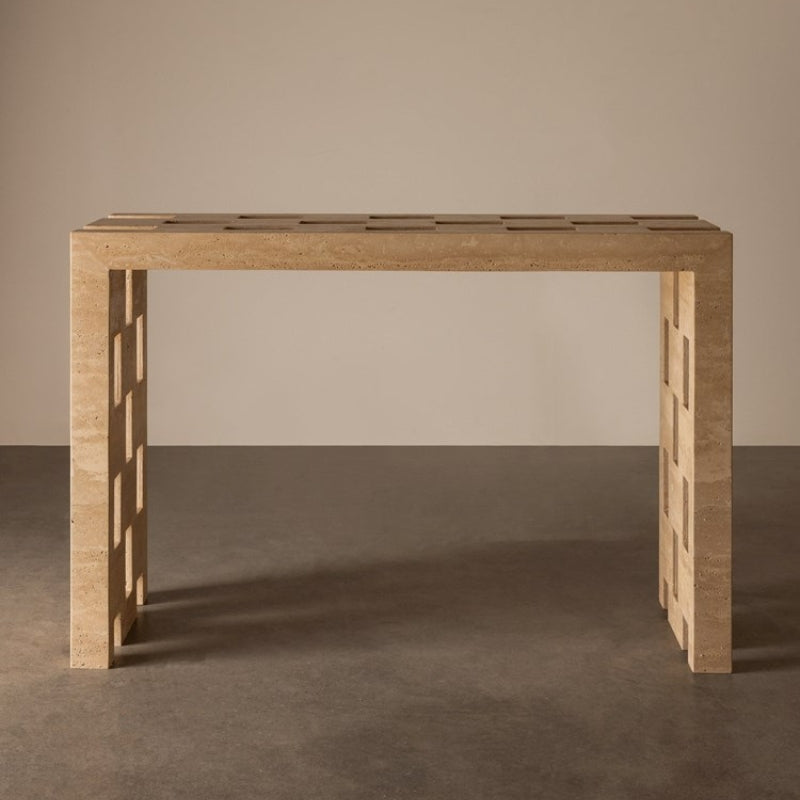 Vivi Console Table Travertine