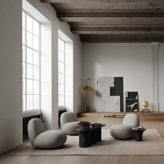 Toe Flat Chair Sunproof Fabric Taupe