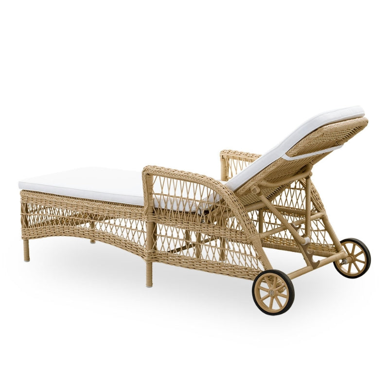 Daisy Exterior Sunlounger - Natural