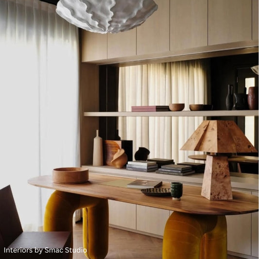 Bohan Table Lamp Burlwood