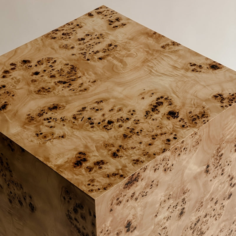 Popular Burlwood 55 cm Plinth Side Table