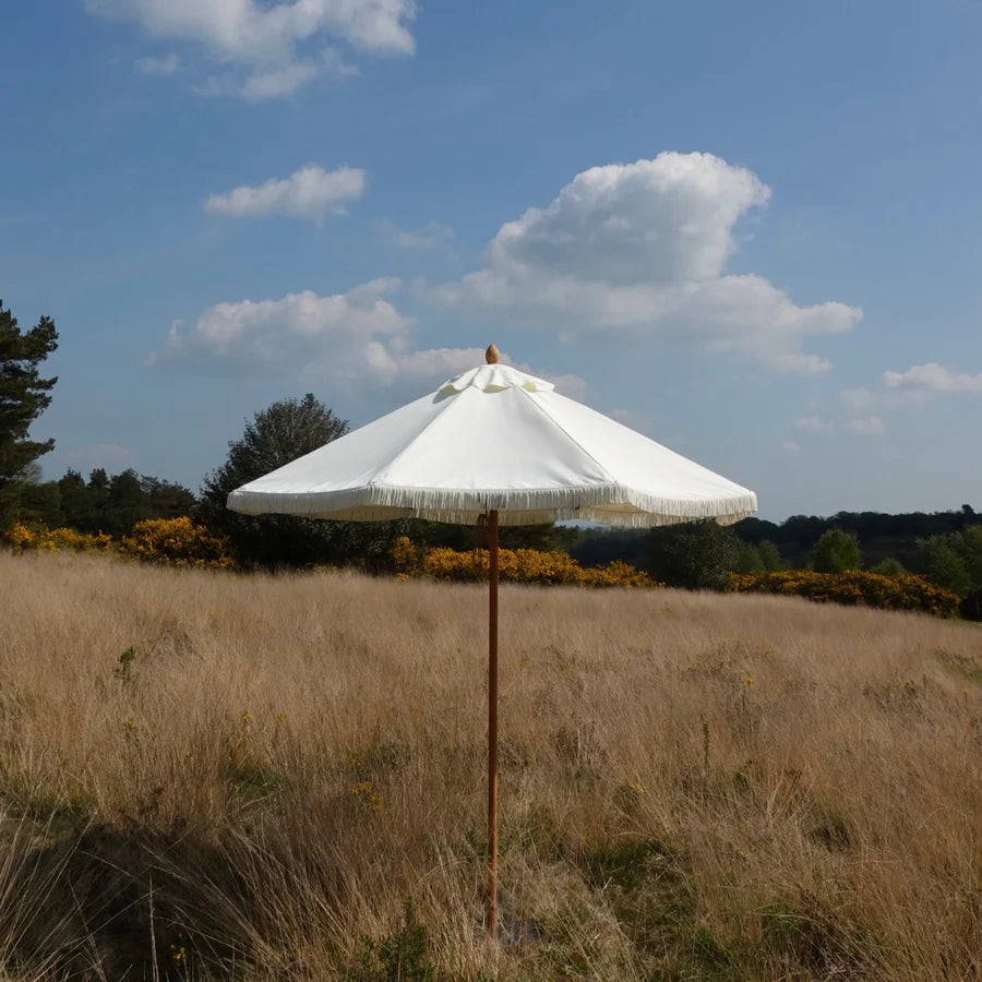 Lampshade Parasol in Double Cream