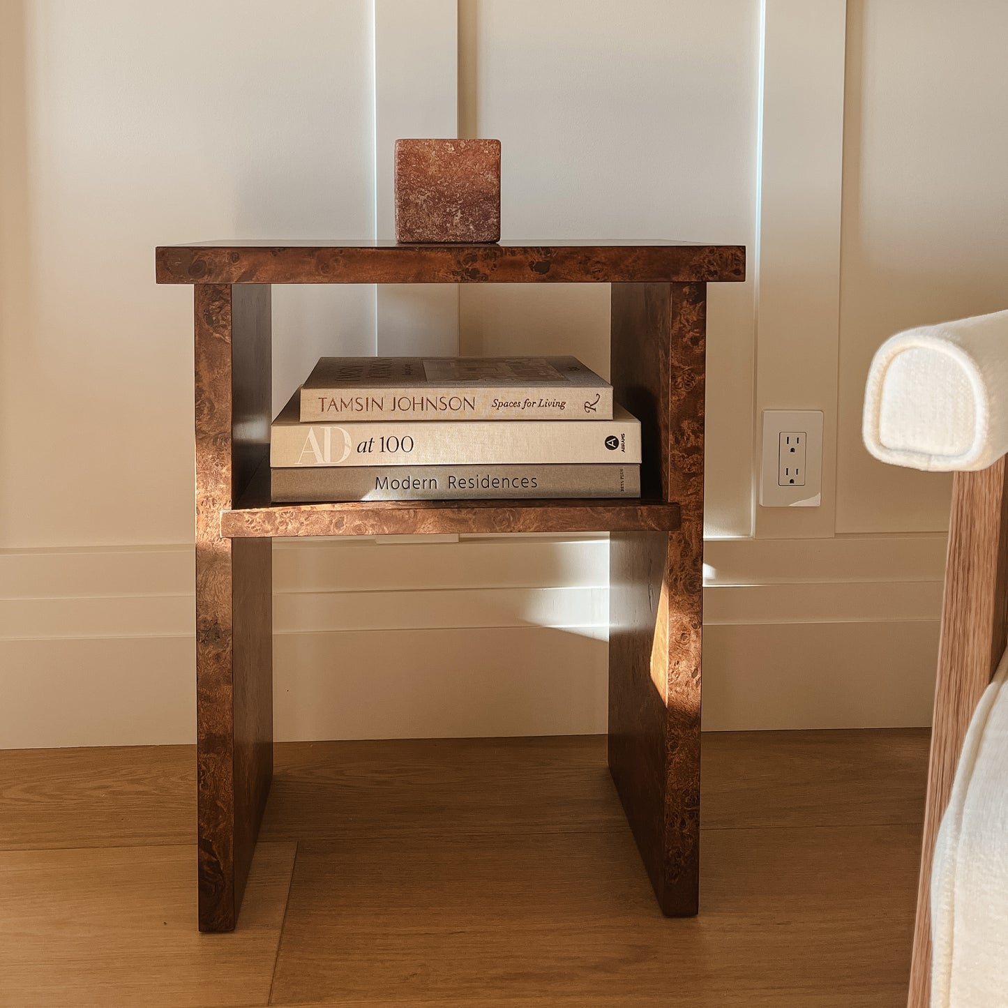 Burlwood Nightstands