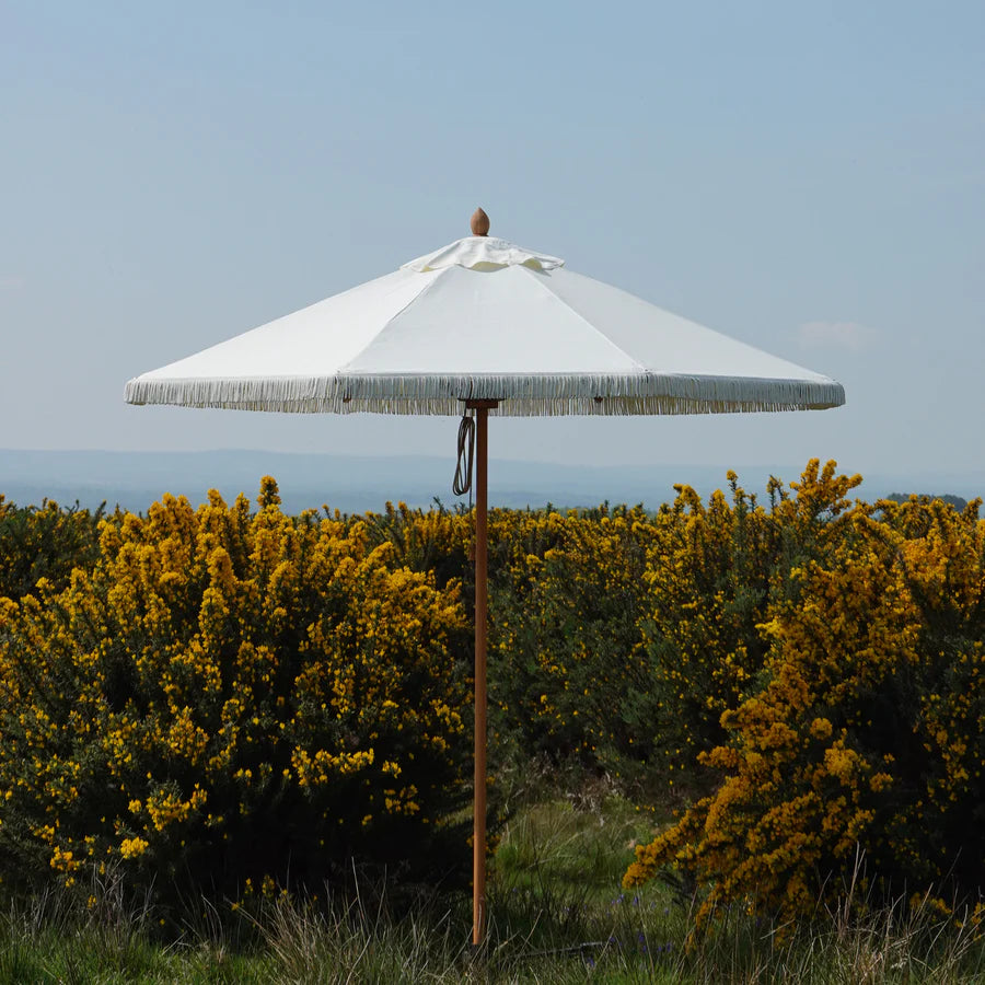 Lampshade Parasol in Double Cream