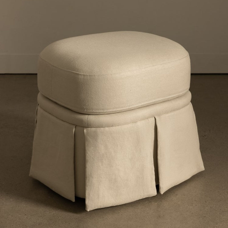 Nora Ottoman Small Creme