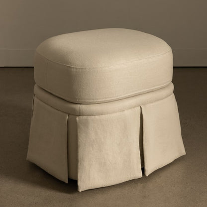 Nora Ottoman Small Creme
