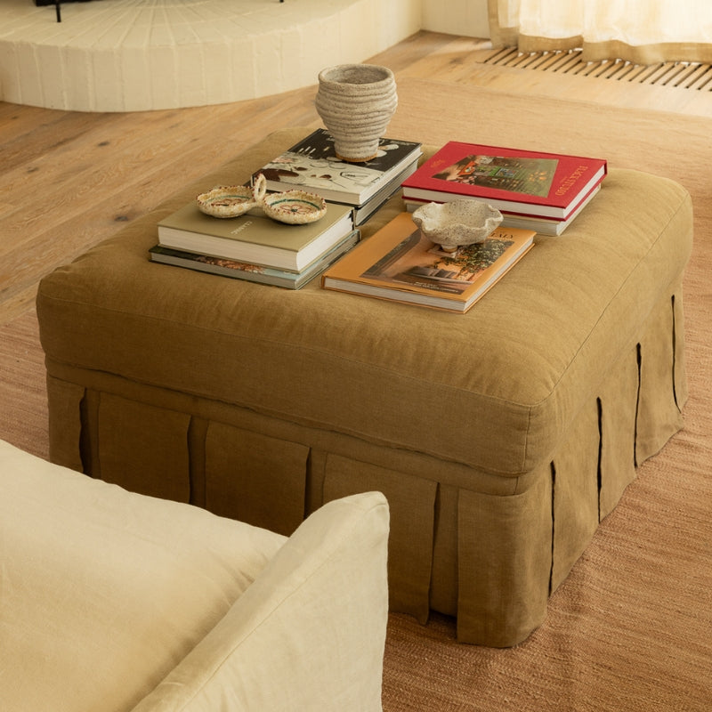 Nora Ottoman Large Caramel