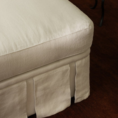 Nora Ottoman Large Creme