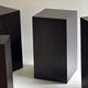 Black Lacewood 55 cm Plinth Side Table
