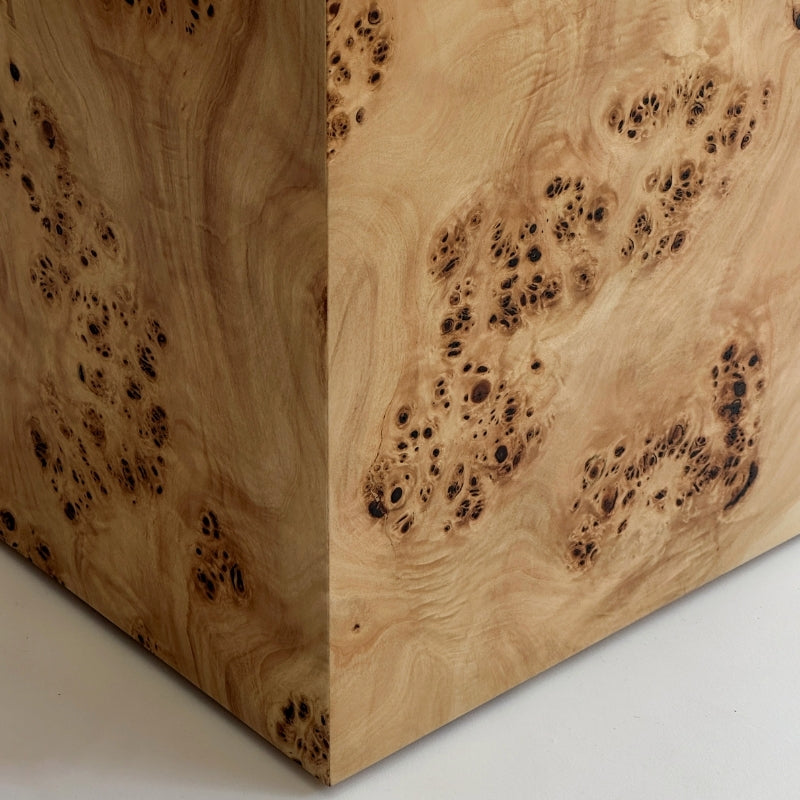 Popular Burlwood 55 cm Plinth Side Table
