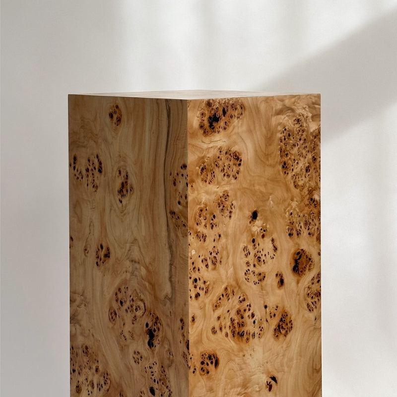 Popular Burlwood 55 cm Plinth Side Table