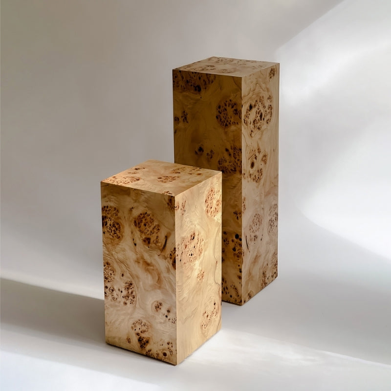 Popular Burlwood 55 cm Plinth Side Table