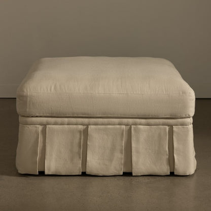 Nora Ottoman Large Creme