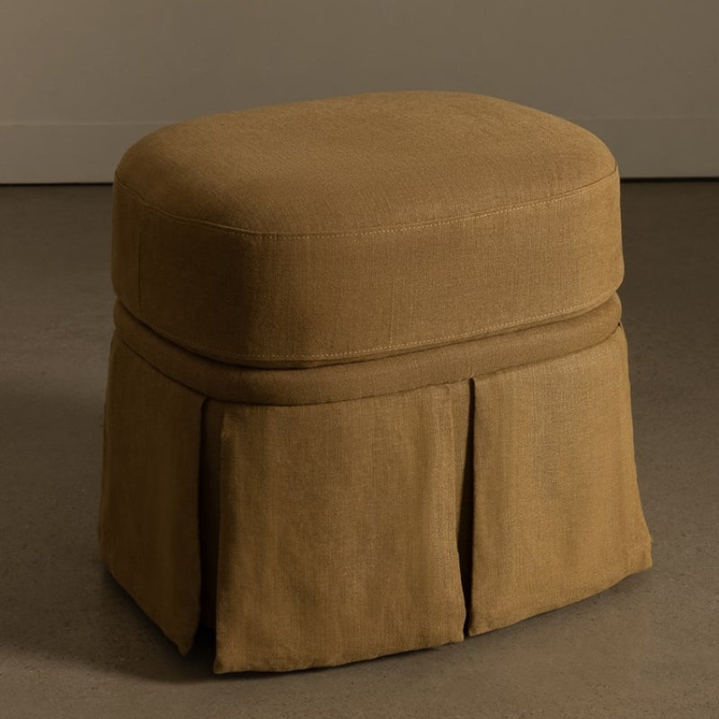Nora Ottoman Small Caramel