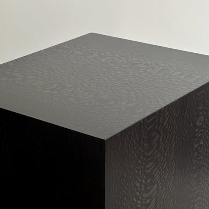 Black Lacewood 55 cm Plinth Side Table
