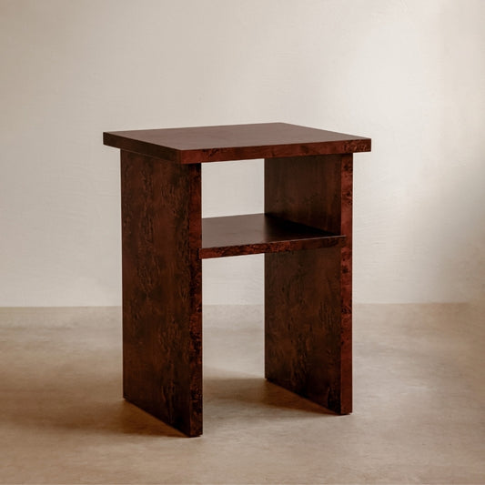 Burlwood Nightstands