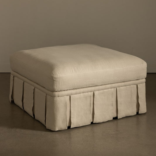 Nora Ottoman Large Creme