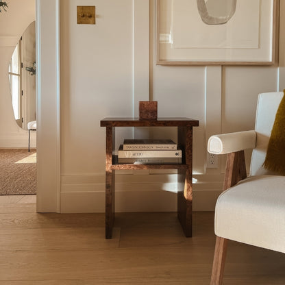 Burlwood Nightstands