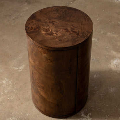 Vernier Round Side Table Tabac
