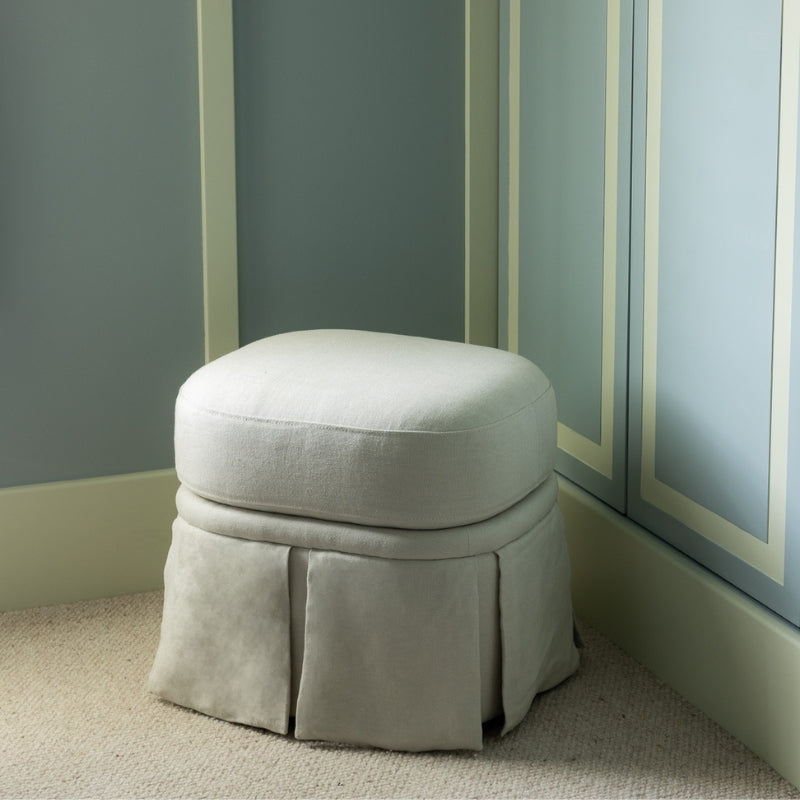 Nora Ottoman Small Creme