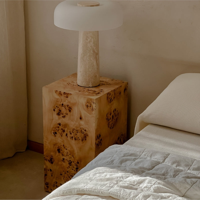 Popular Burlwood 55 cm Plinth Side Table