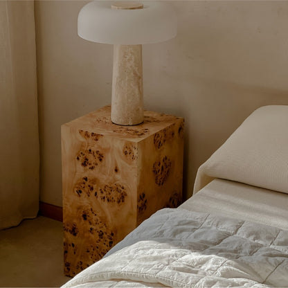 Popular Burlwood 55 cm Plinth Side Table