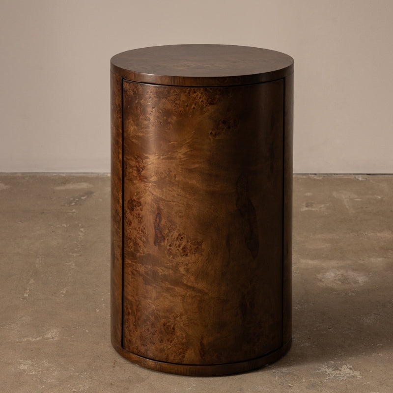 Vernier Round Side Table Tabac