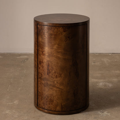 Vernier Round Side Table Tabac
