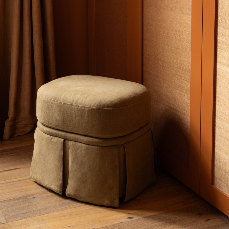 Nora Ottoman Small Caramel