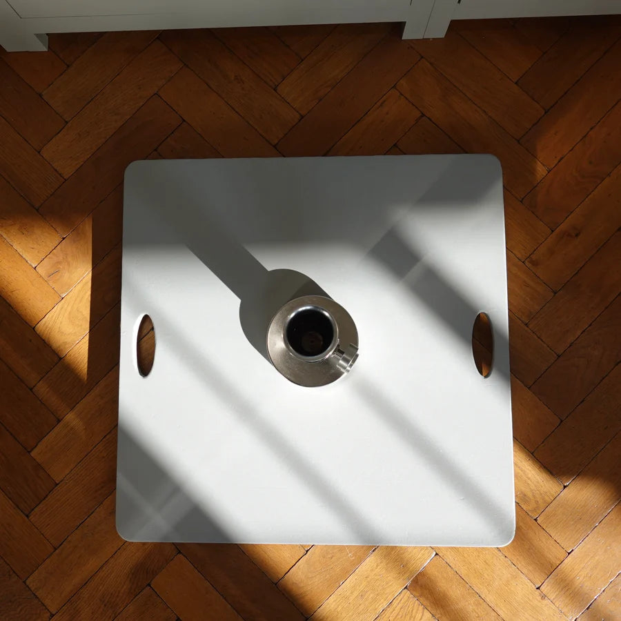 50kg steel square parasol base with handles