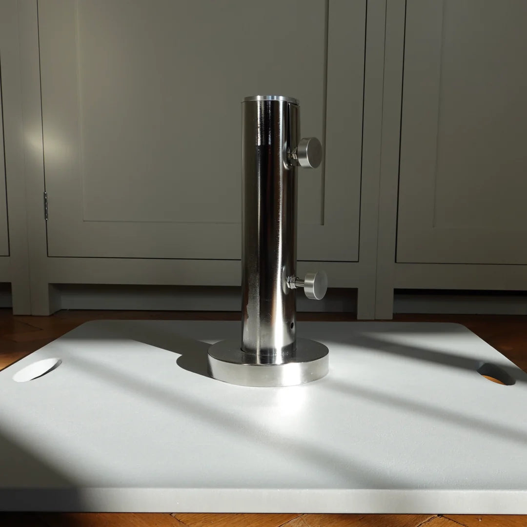 50kg steel square parasol base with handles