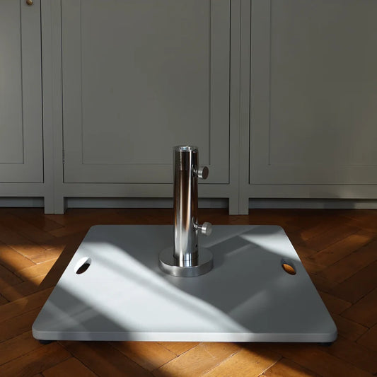 50kg steel square parasol base with handles