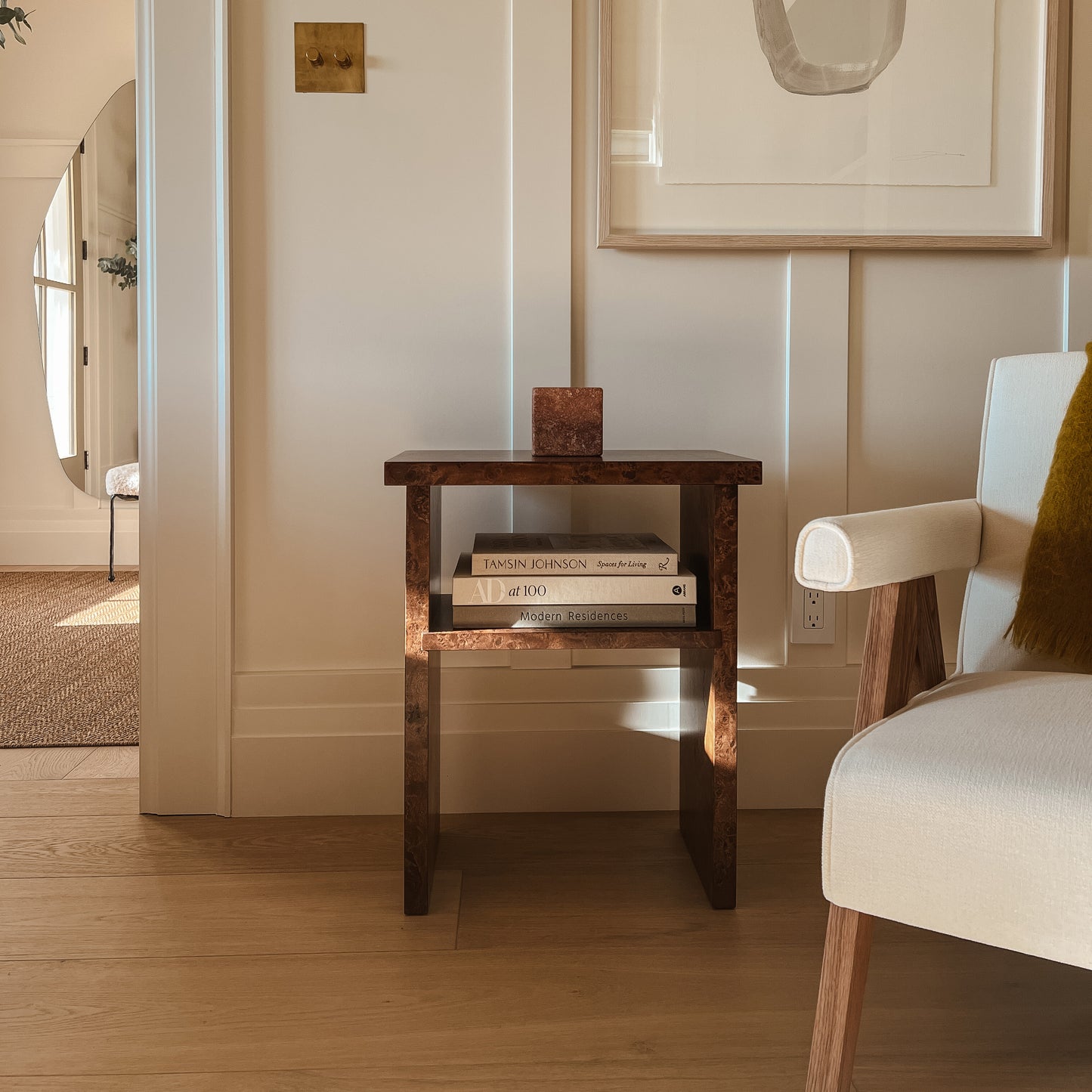 Burlwood Nightstands