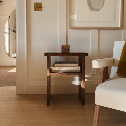 Burlwood Nightstands