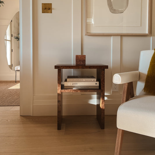 Burlwood Nightstands